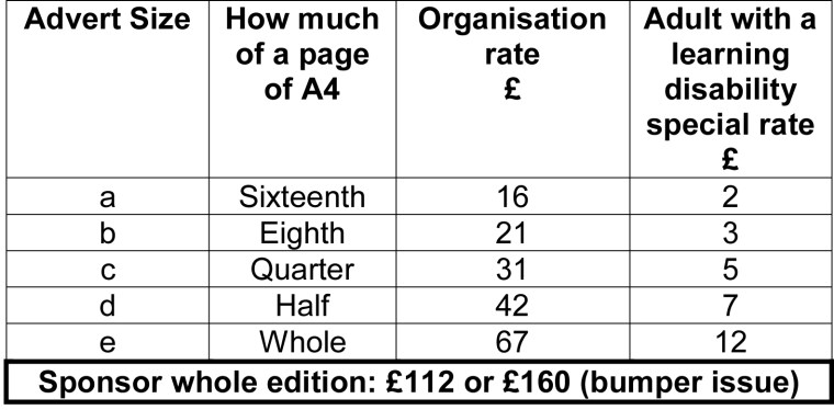Advertising Rates 2018